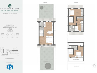 Villa a schiera  con giardino in Via Per Carpiano - Melegnano (MI)