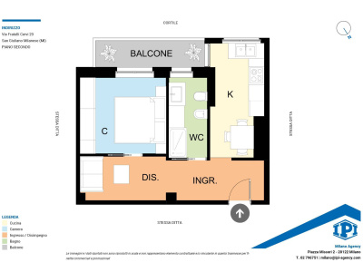 Monolocale in Via Fratelli Cervi 29 - San Giuliano Milanese (MI)