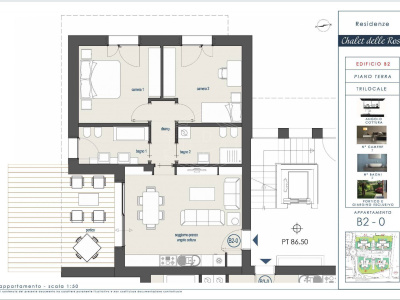 Nuovo Trilocale con giardino a Pontecchio, Sasso Marconi (BO)