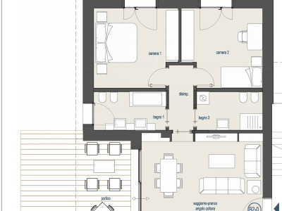 Nuovo Trilocale con giardino a Pontecchio, Sasso Marconi (BO)