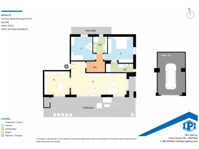 Trilocale in Corso Alcide De Gasperi 413/C - Bari (BA)