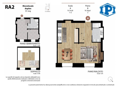 Prestigioso monolocale duplex in Corso Raffaello 28 - Torino (TO)