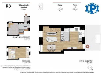 Prestigioso monolocale duplex in Corso Raffaello 28 - Torino (TO)